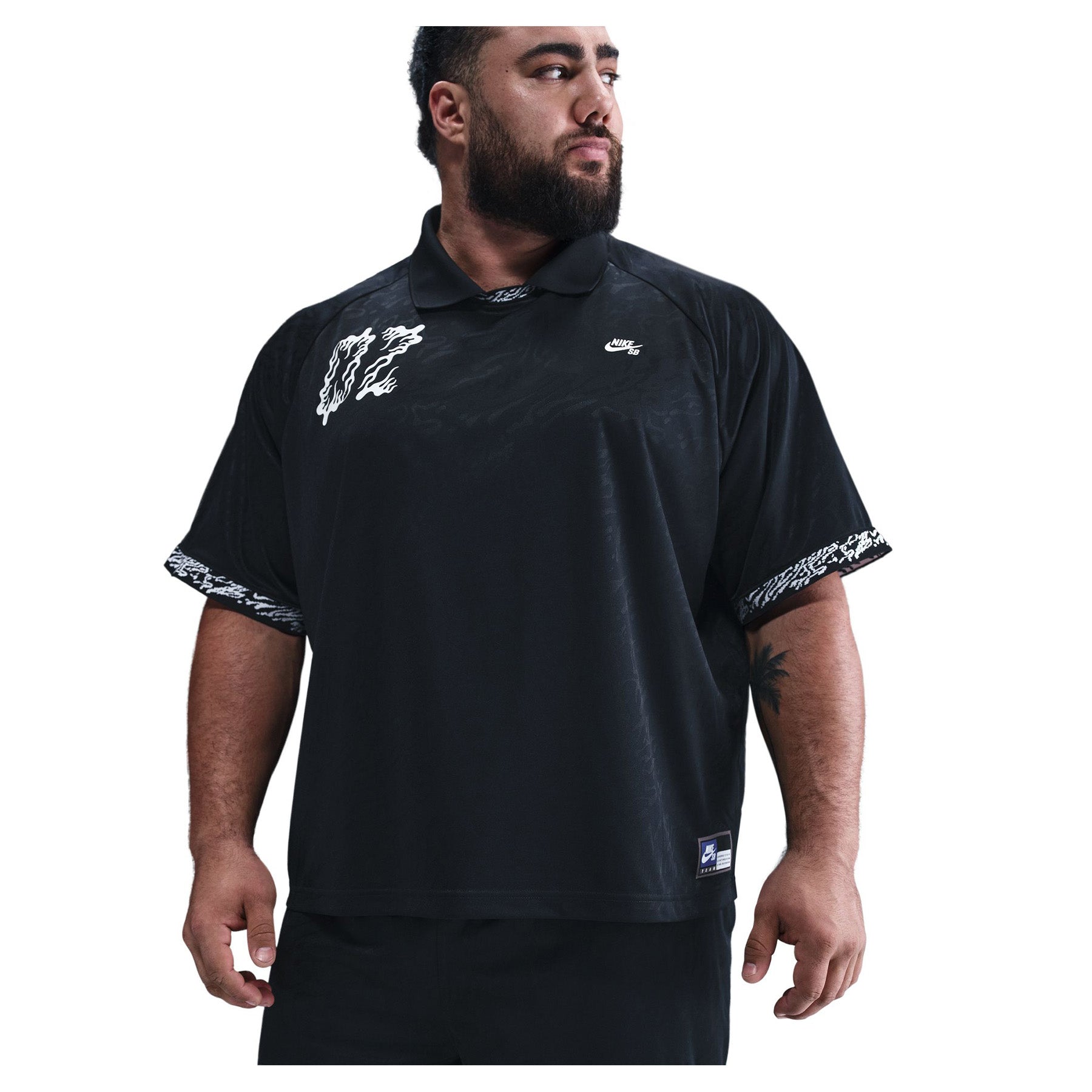 Nike SB Dri-FIT Jacquard Skate Jersey Black - Orchard Skateshop