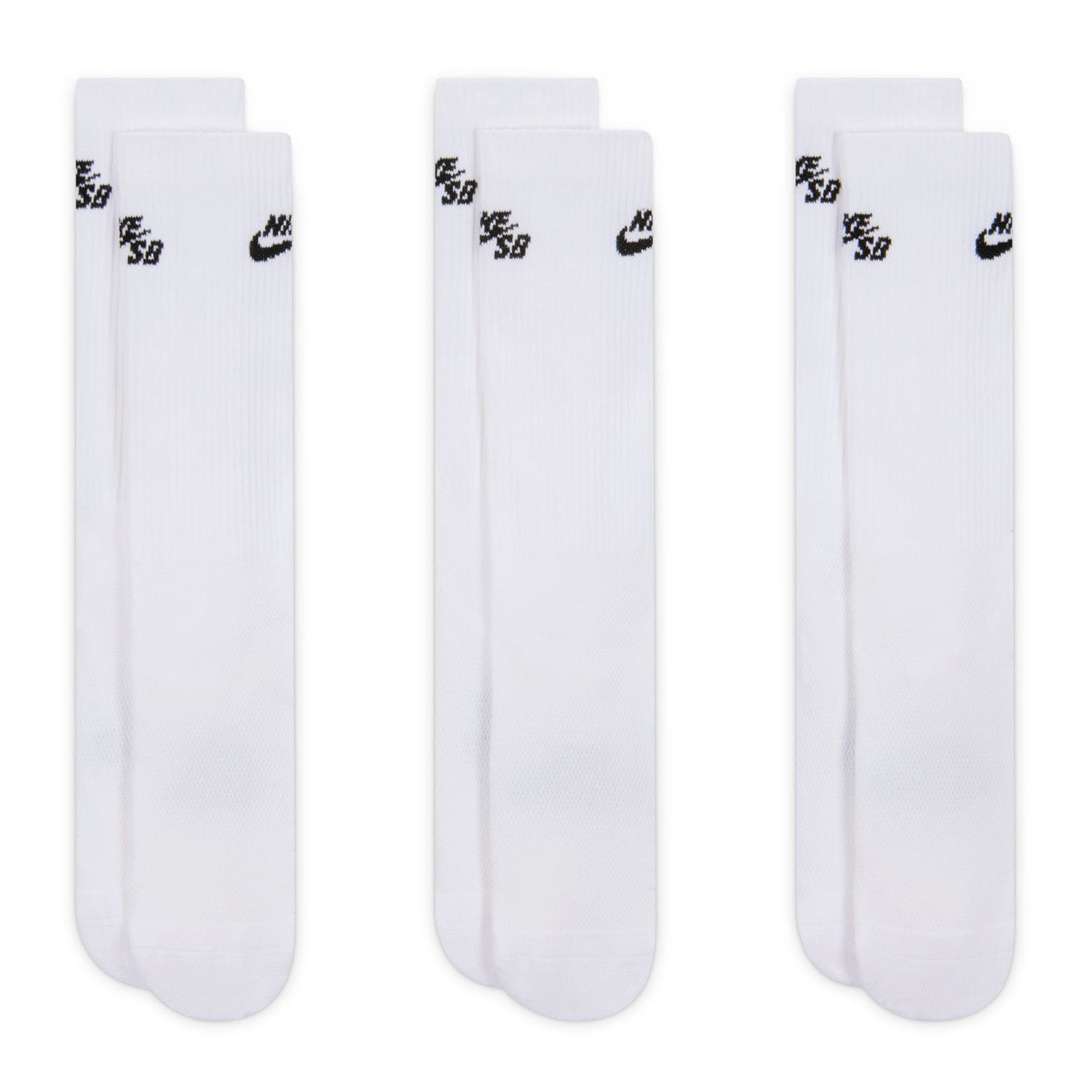 Nike SB Elevated Crew Sock 3 Pack White