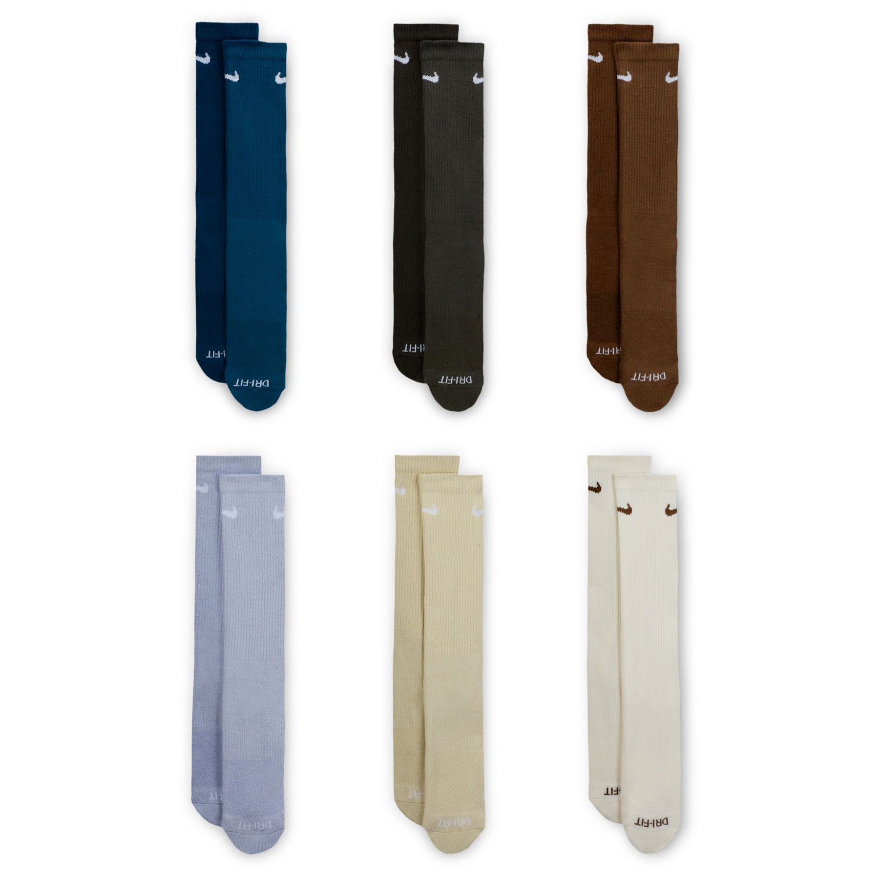 Nike SB Everyday Plus Cushioned Crew Socks 6 Pack Multicolor Hol25