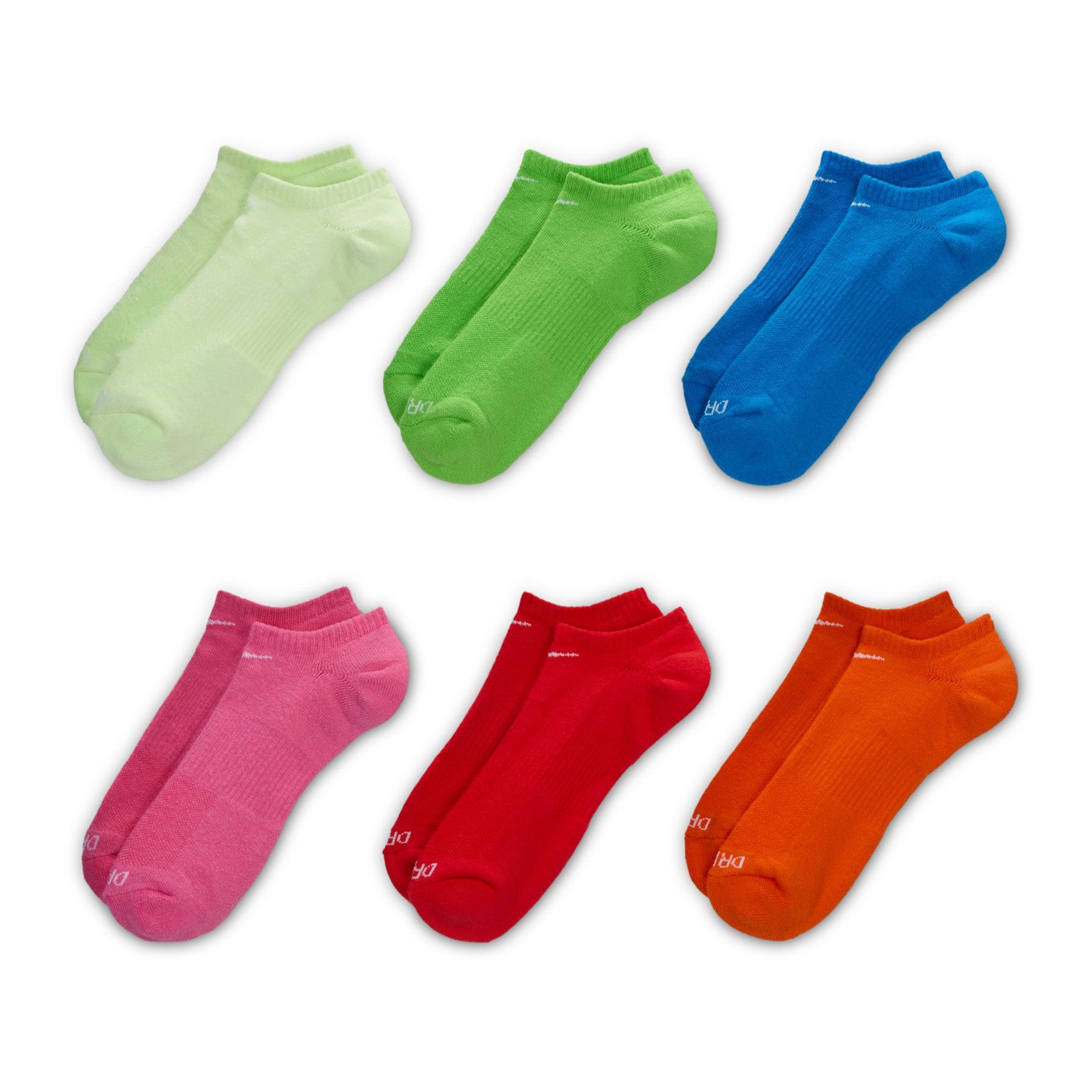 【本物保証 /関税・送料無料】Nike SB Everyday Plus Nike SB Everyday Plus Cushioned No Show Socks Bright 6 Pack
