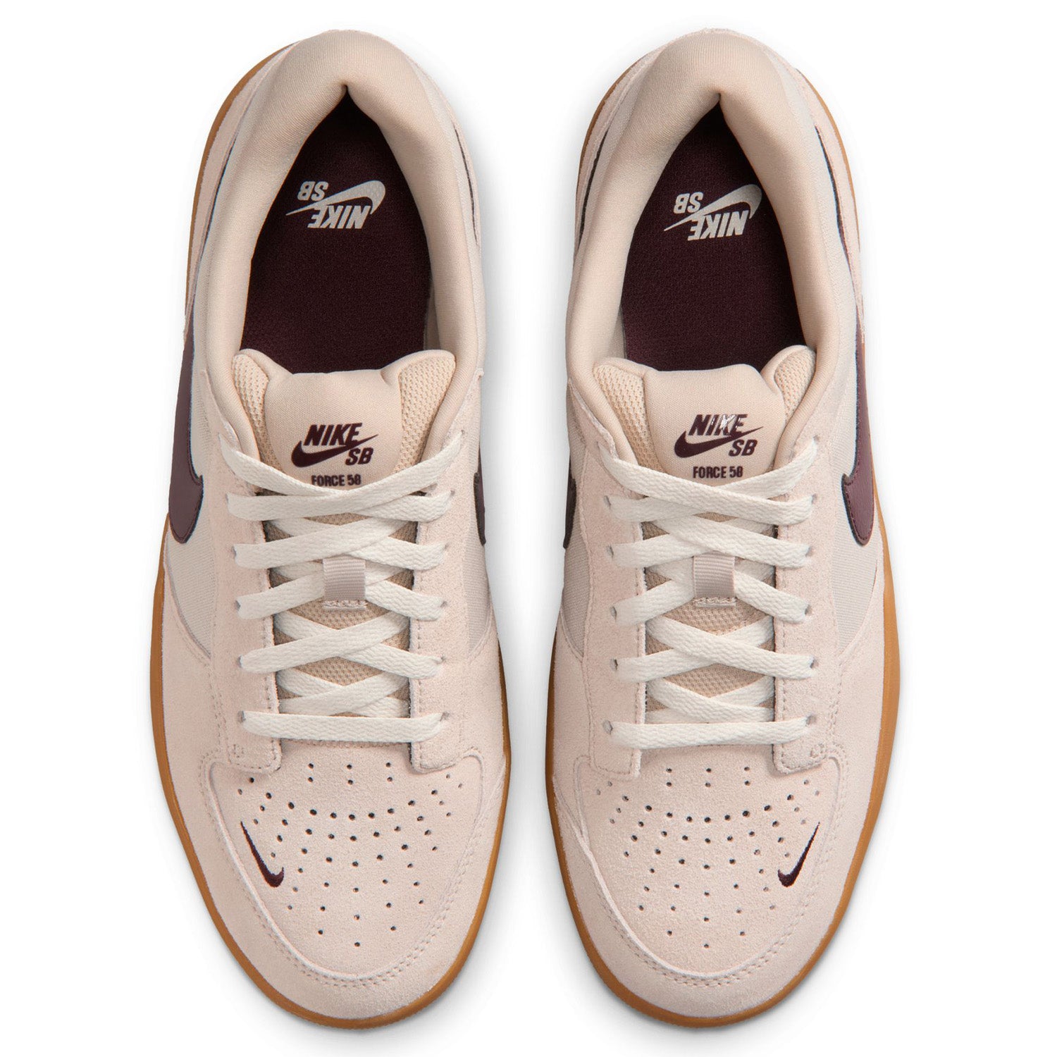 Nike SB Force 58 Cream II/Gum/Burgundy Crush