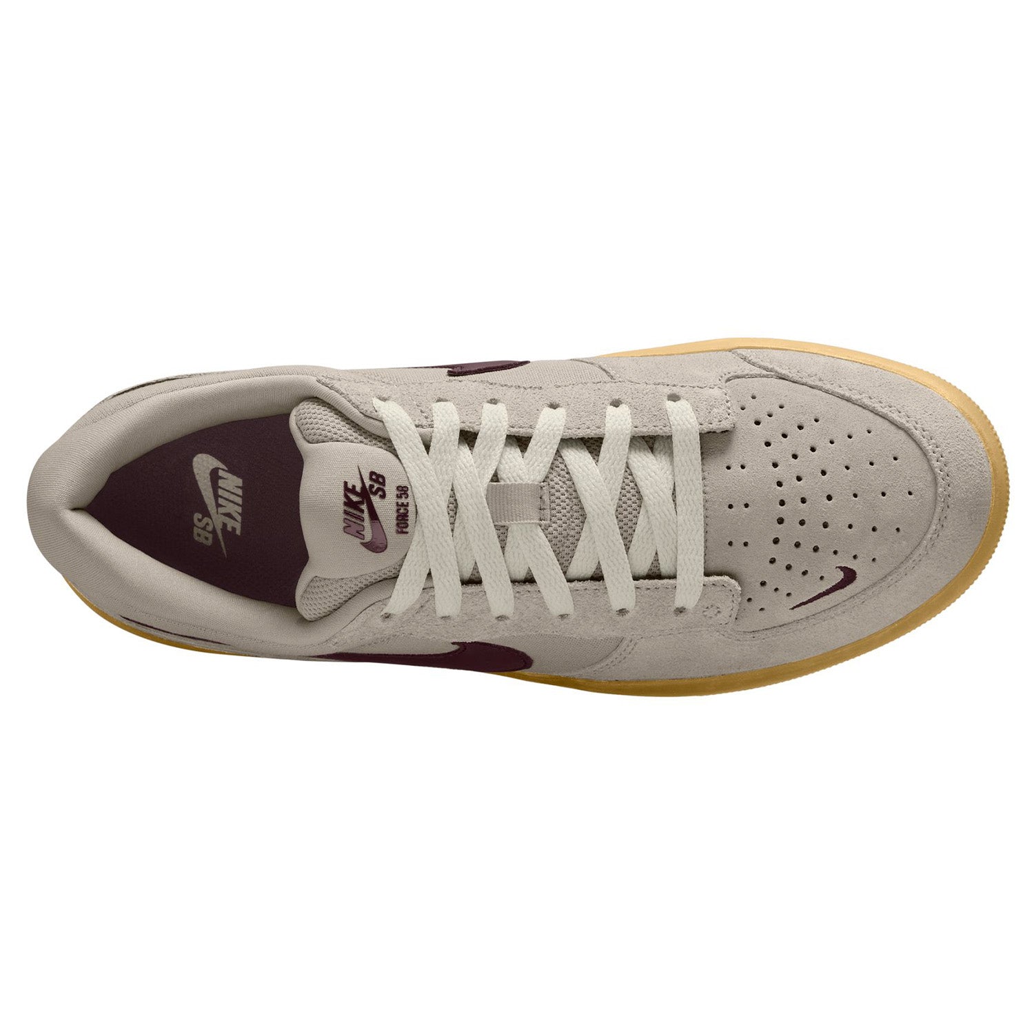 Nike SB Force 58 Cream II/Gum/Burgundy Crush