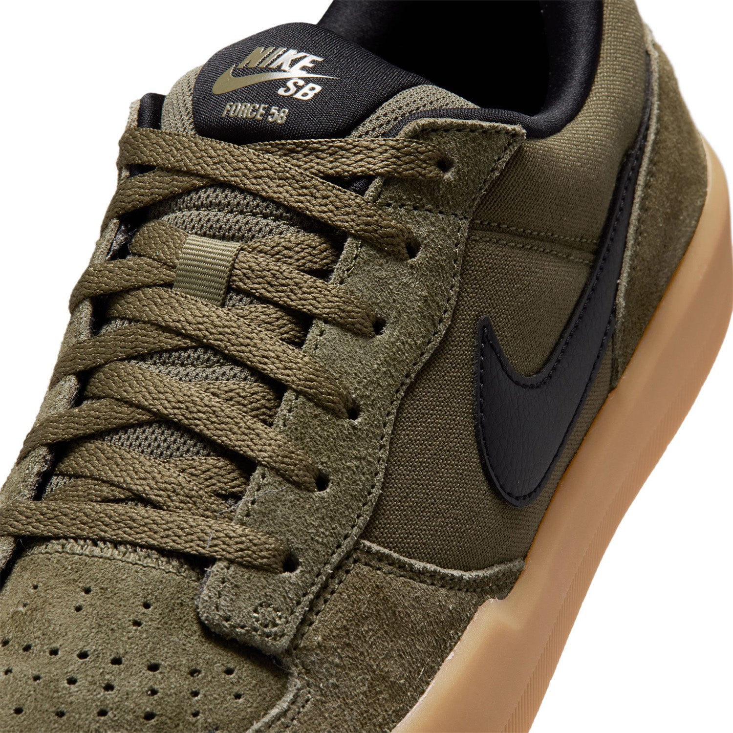 Nike SB Force 58 Medium Olive/Gum Light Brown/Black