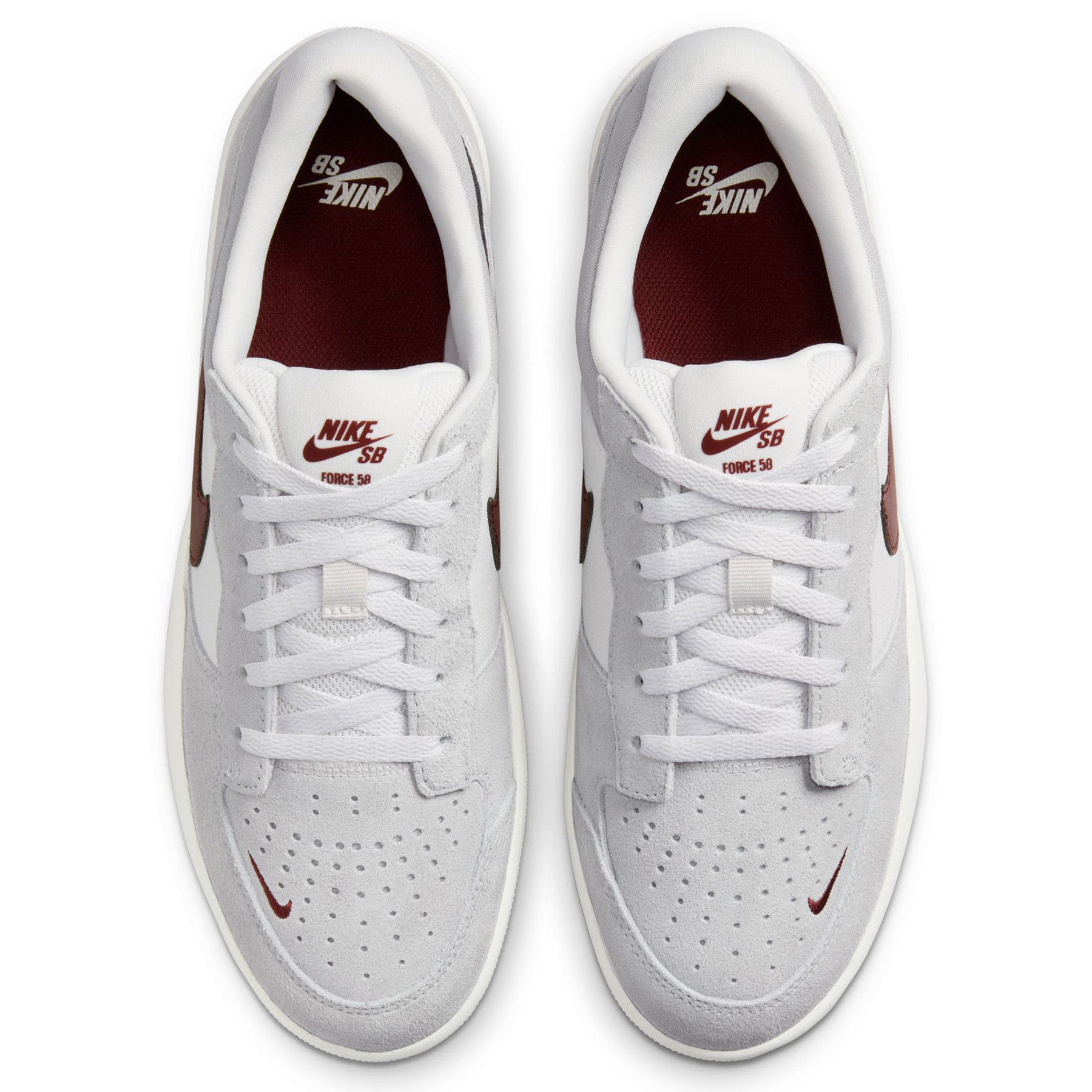 Nike SB Force 58 Platinum Tint/Dark Team Red/Wolf Grey