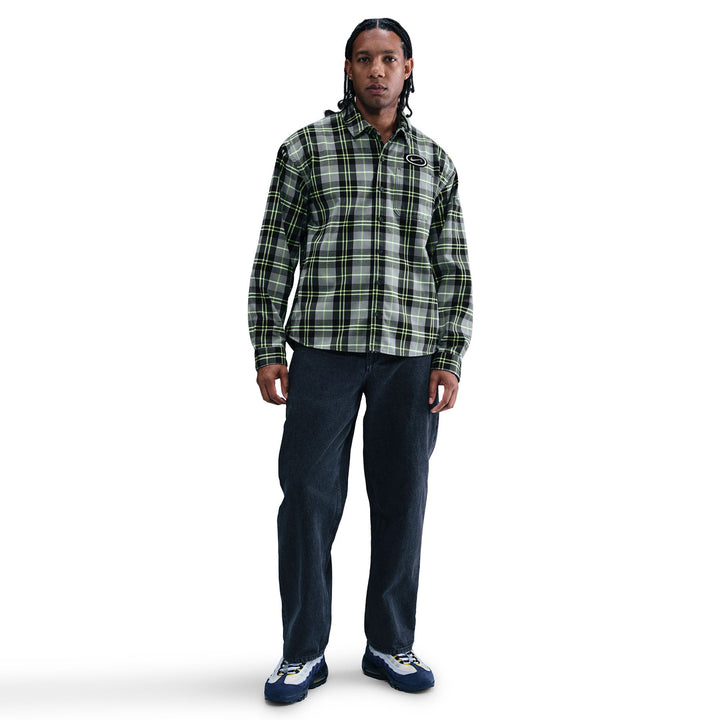 Nike SB LS Flannel Koston Dark Smoke Grey/Volt