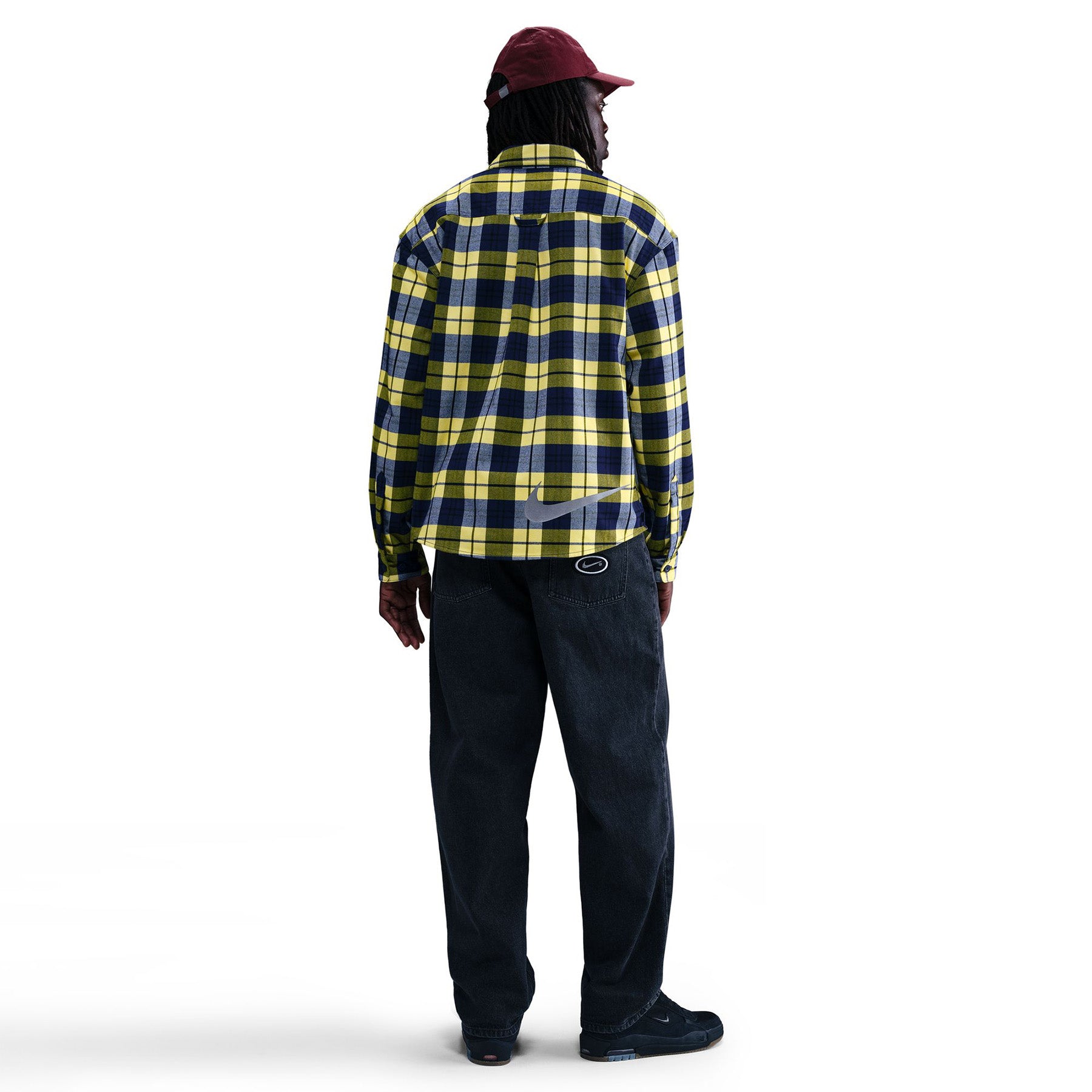 Nike SB LS Flannel Koston Midnight Navy/Speed Yellow