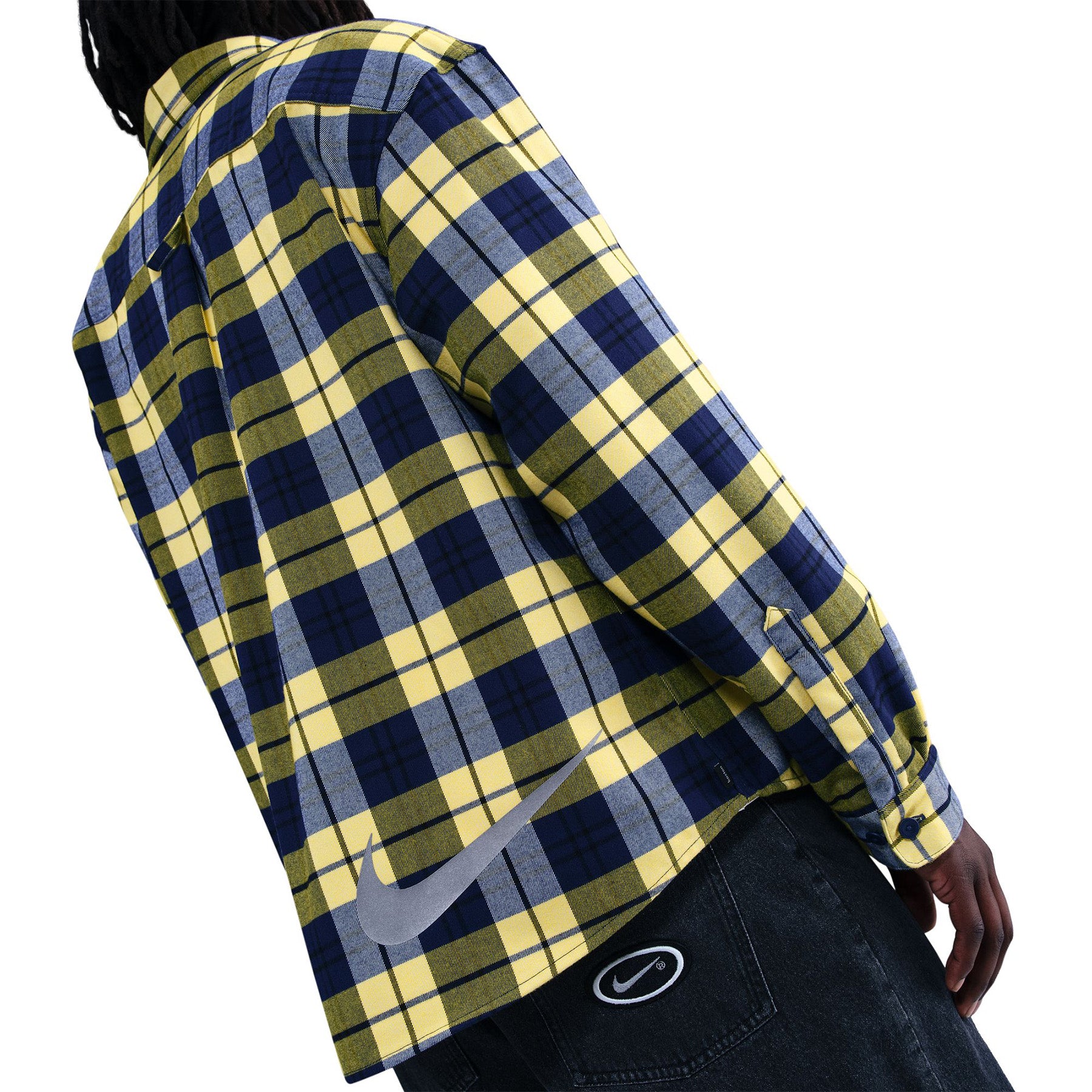Nike SB LS Flannel Koston Midnight Navy/Speed Yellow