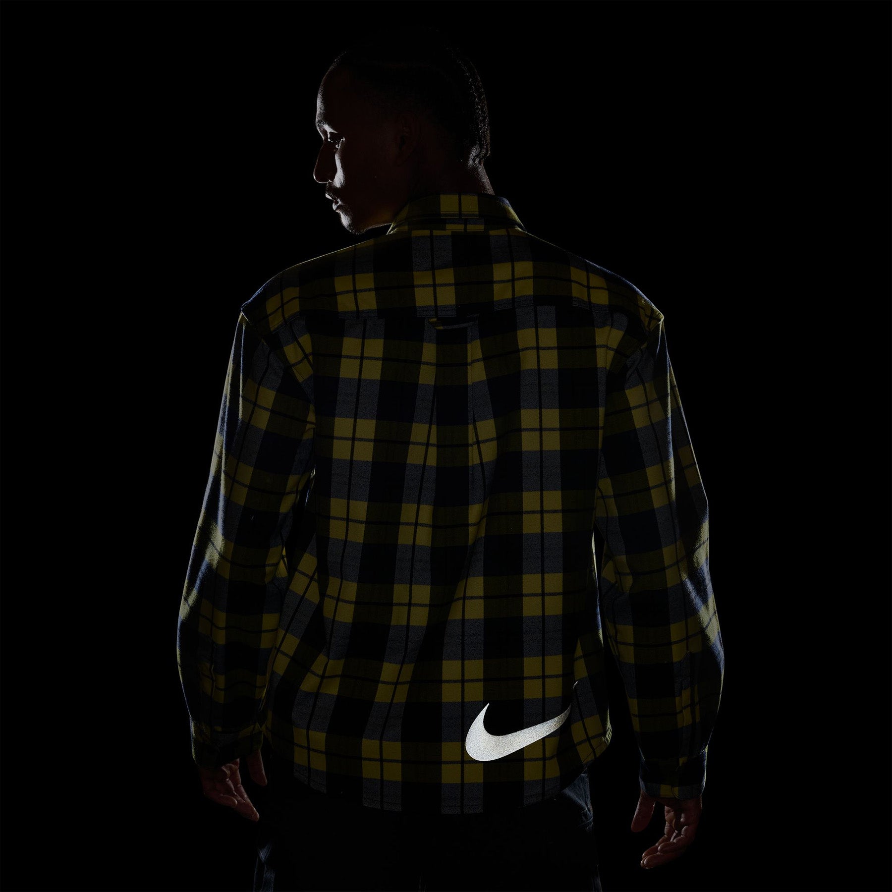 Nike SB LS Flannel Koston Midnight Navy/Speed Yellow
