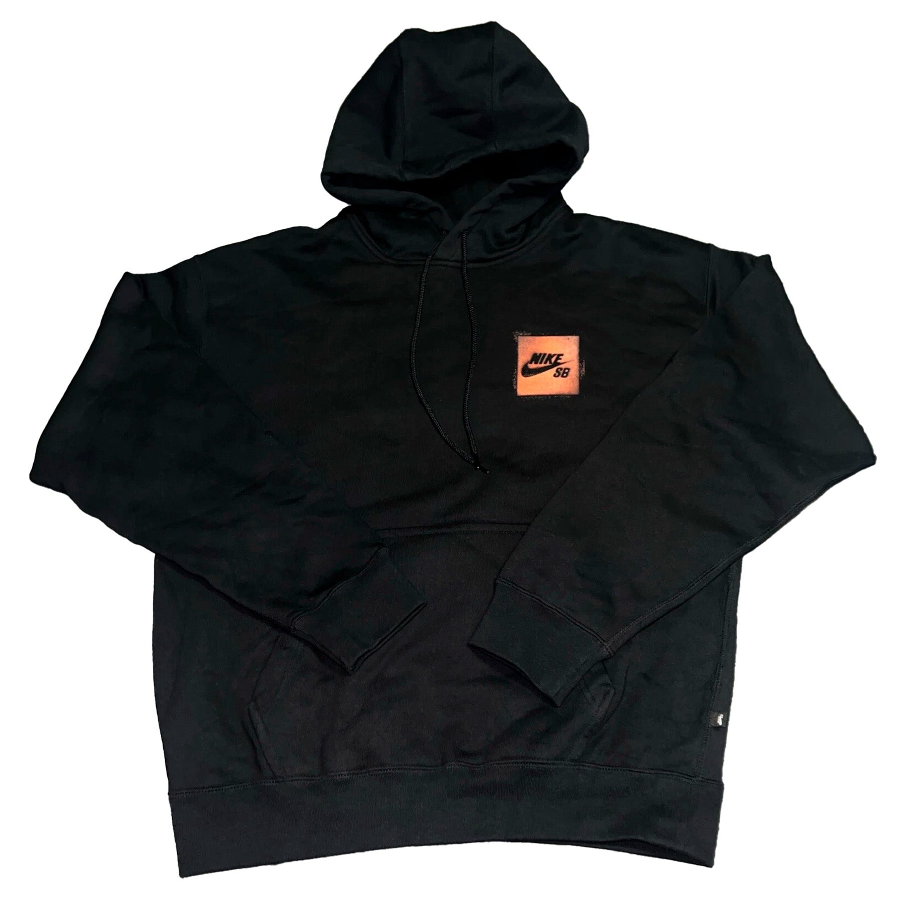 Nike SB Stencil Fleece Pullover Hoodie Black - Orchard Skateshop