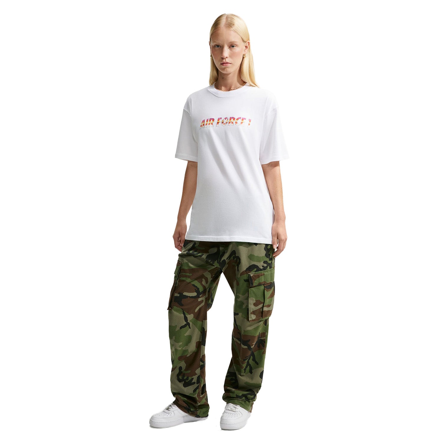 Nike SB Yuto Air Force 1 Skate Tee White - Orchard Skateshop