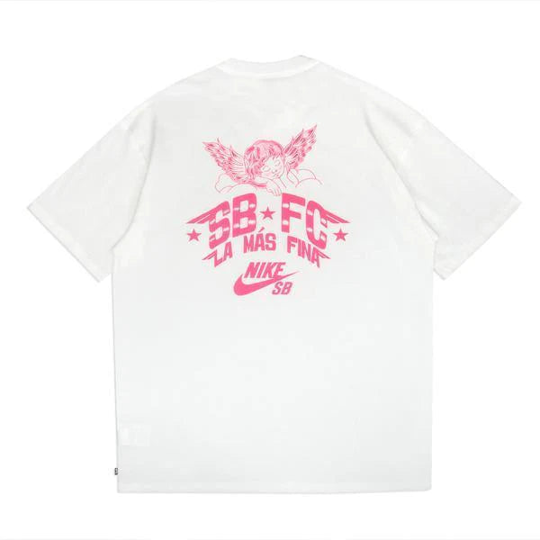 Nike SB Club 58 FC Tee White/Hyper Pink