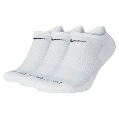 Nike Everyday Plus Cushion Training No-Show Socks (3 Pairs) White/Black