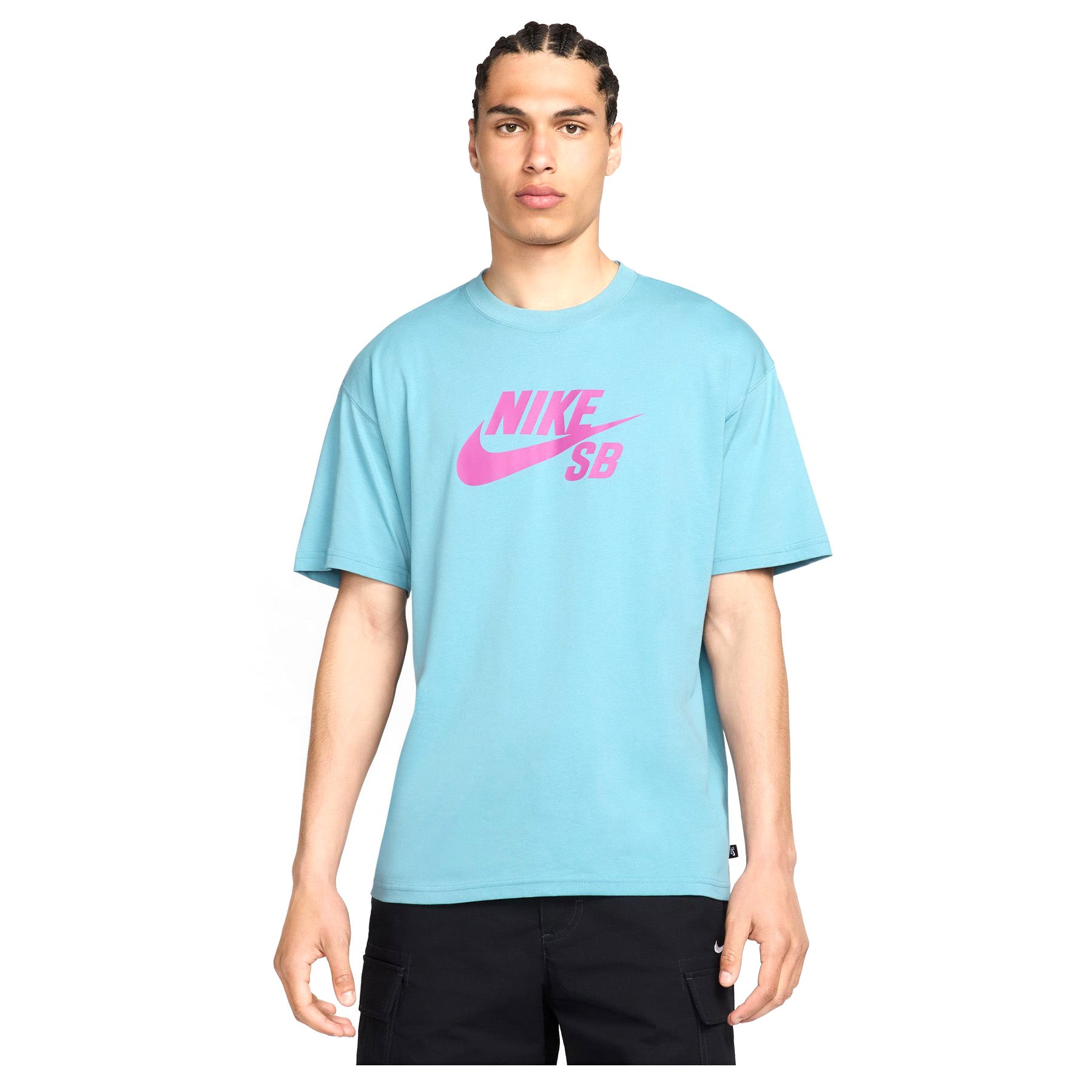 ★Nike★ Sportswear T-shirt M Denim Turquoise HJ0733464 HJ07 Nike Sportswear Futura T Shirt Denim Turquoise | Mainline