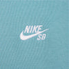 Nike SB Essential Logo Pullover Hoodie Denim Turquoise White