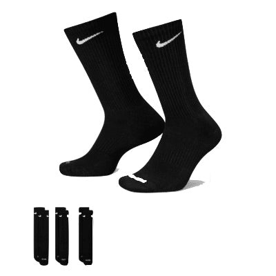 Nike SB Everyday Plus Crew Socks 3 Pack Black/White