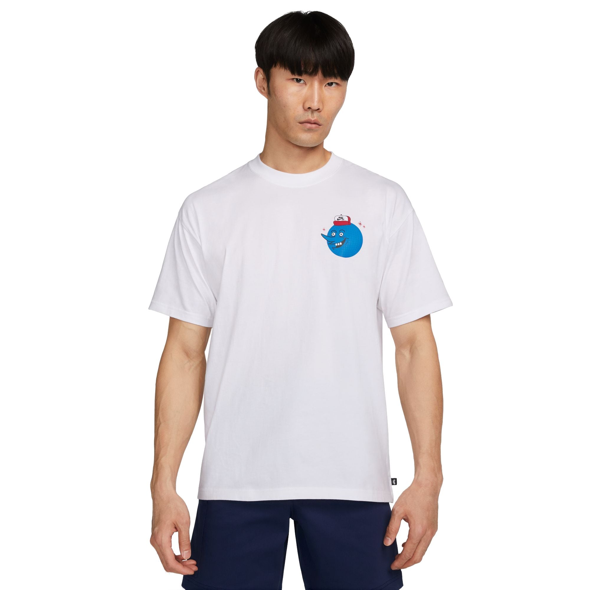 NIKE☆NSW WORLDWIDE GLOBE TEE T-shirt Nike NSW Worldwide Globe SS Tee white | Bludshop.com