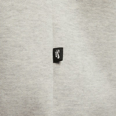 Nike SB Skate Fleece Hoodie Logo Grey Heather