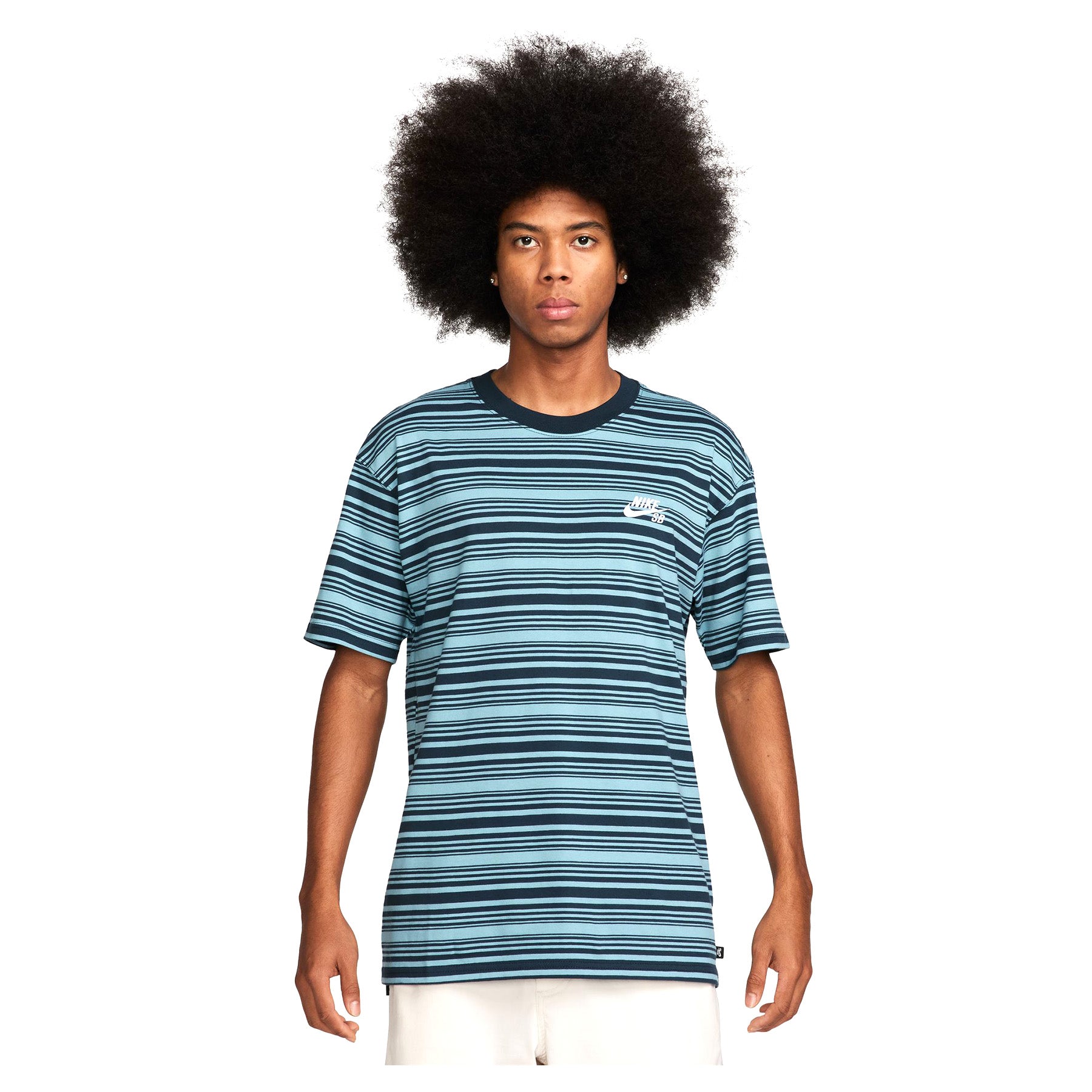 Nike SB Stripe M90 Tee Denim Turquoise