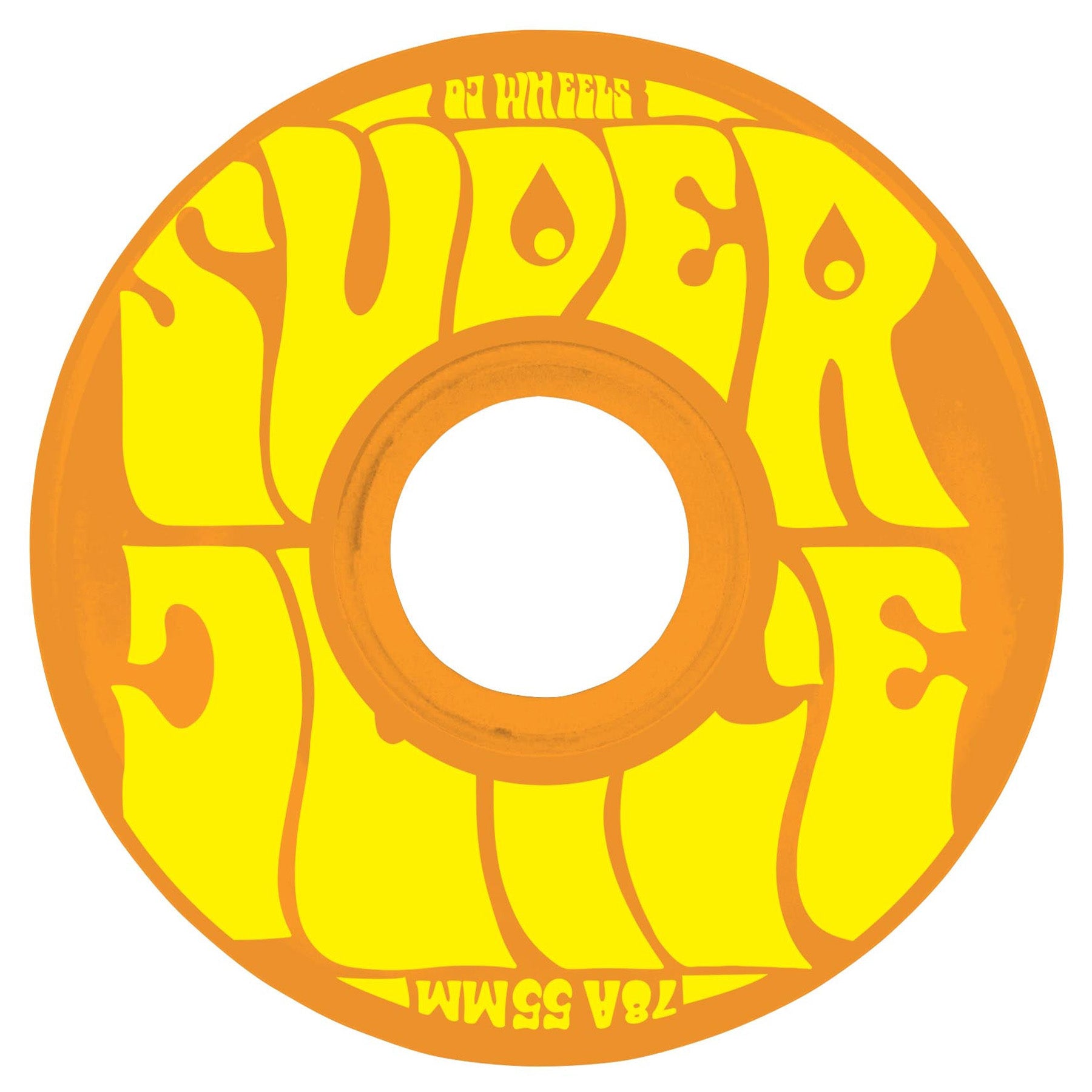 OJ Wheels Mini Super Juice 55mm 78a Cruiser Orange/Yellow