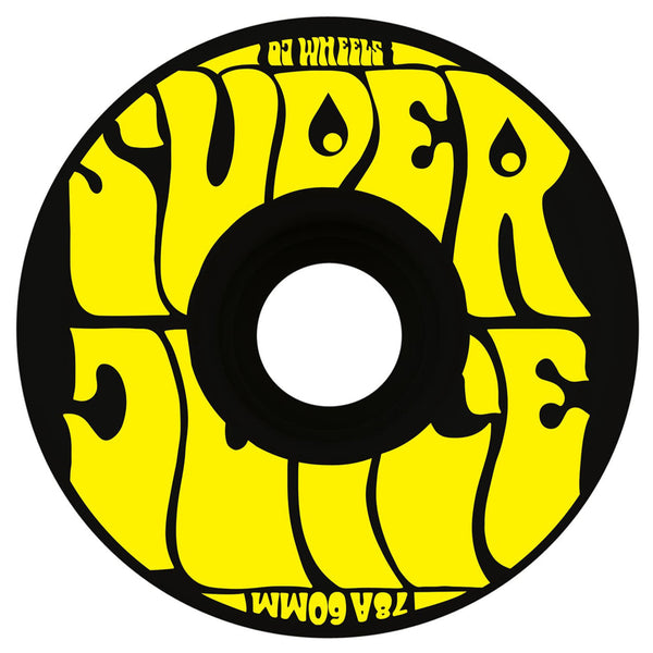 新品 OJ SUPER JUICE ウィール YELLOW 60mm 78A OJ Wheels Super Juice Black/Yellow Cruiser 60mm 78a - Orchard