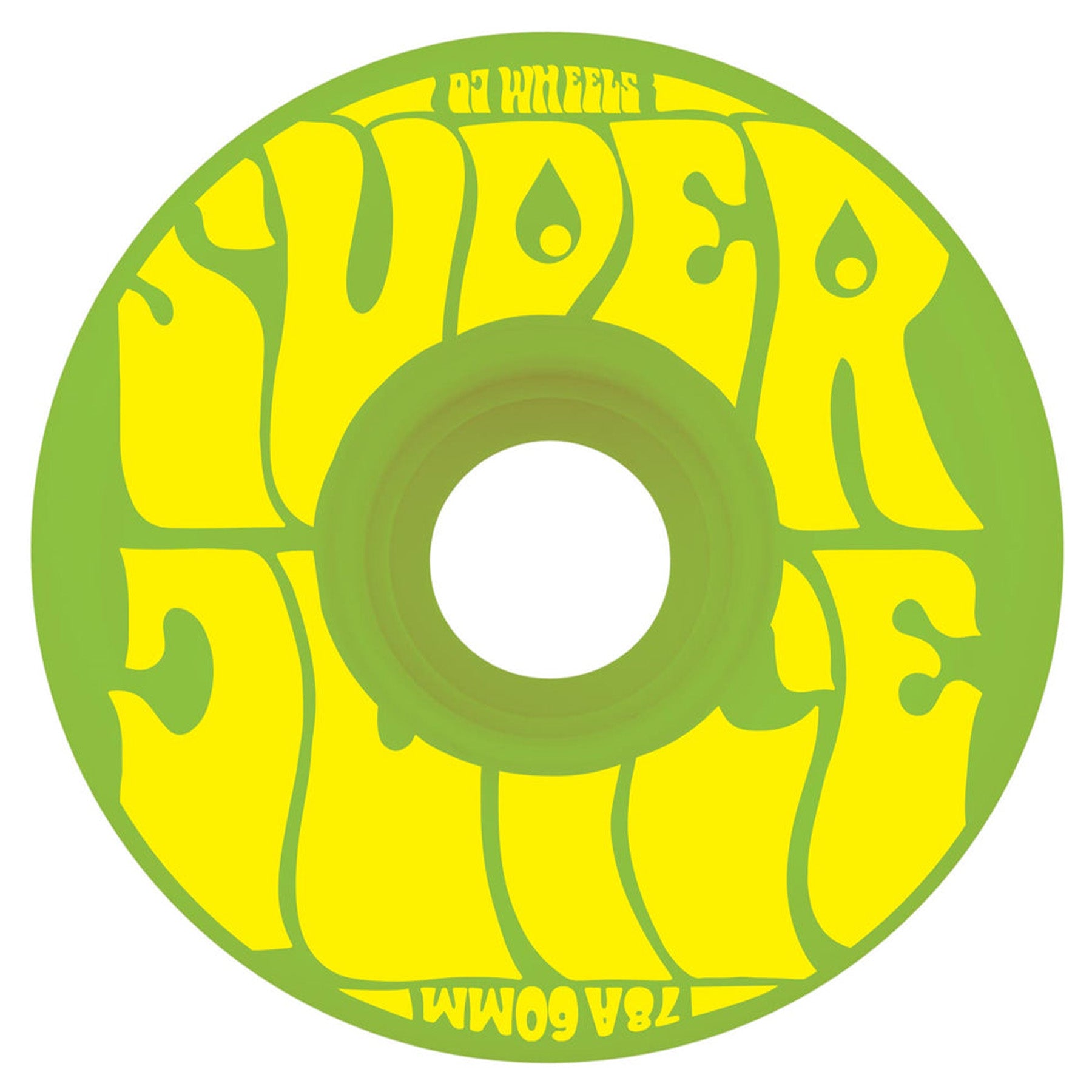 OJ Wheels Super Juice Green/Yellow Cruiser 60mm 78a - Orchard