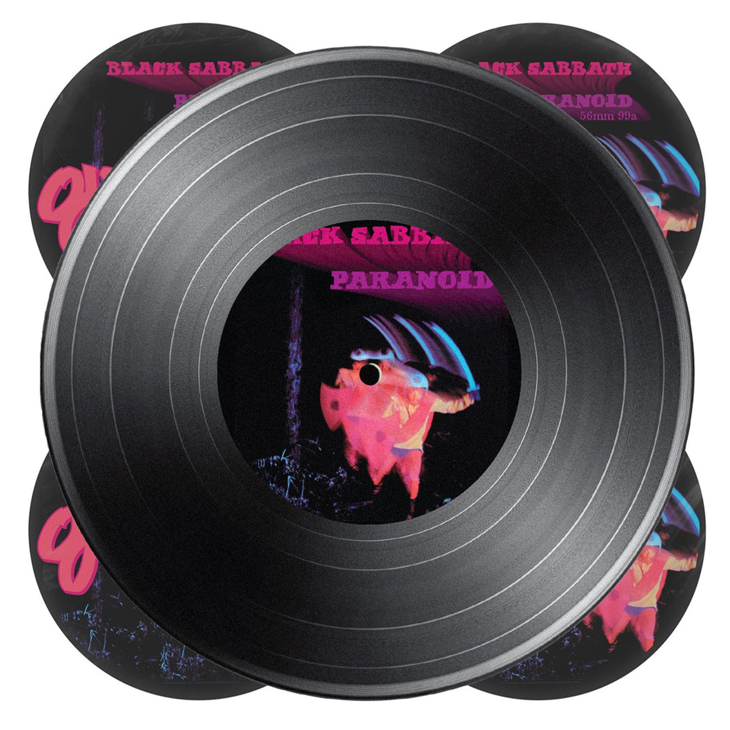 OJ Wheels Black Sabbath Paranoid Chubbies Black 56mm 99a