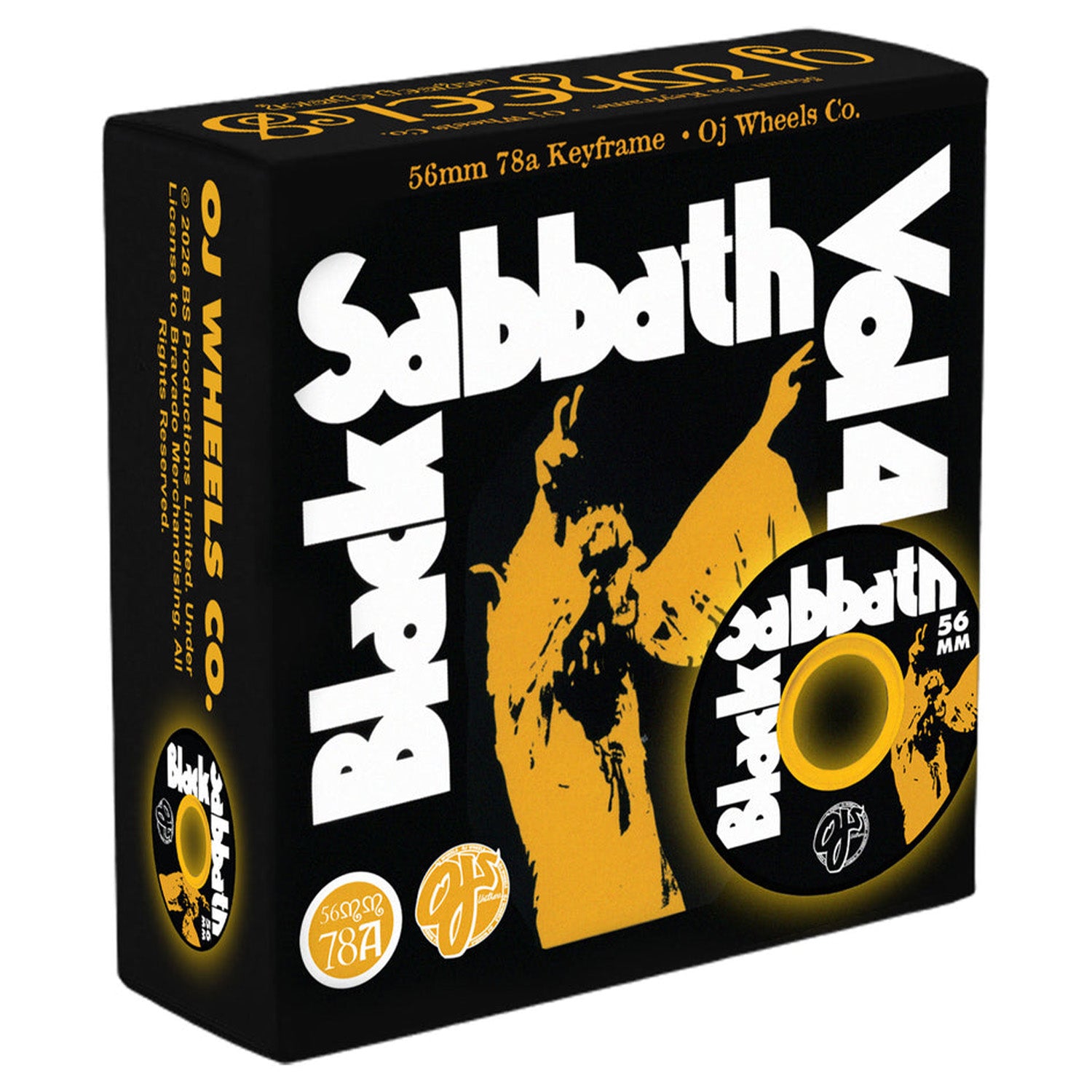 OJ Wheels Black Sabbath Vol 4 Keyframe Wheels 56mm 78a