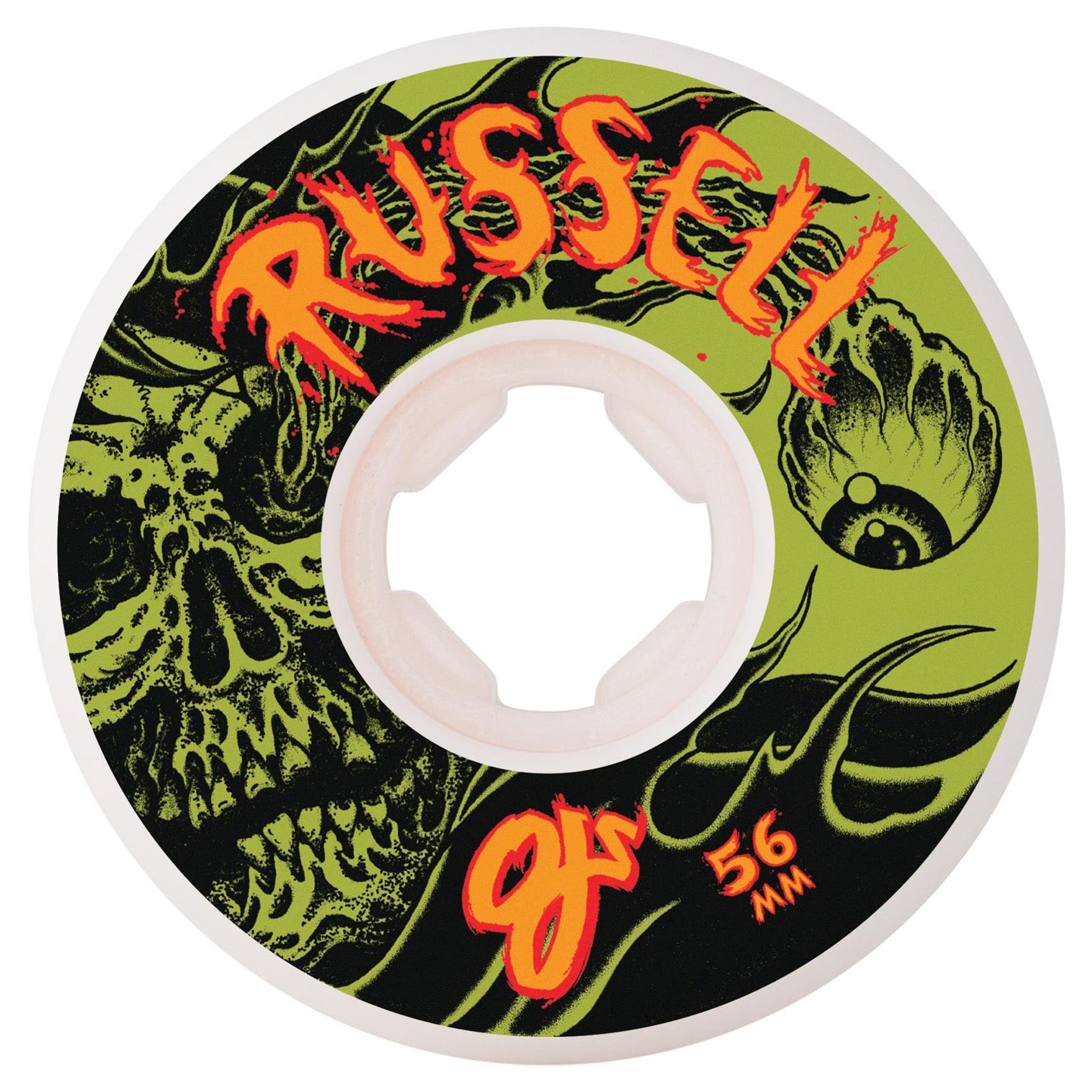 OJ Wheels Chris Russell Optic Nightmare Elite 56mm 99a - Orchard