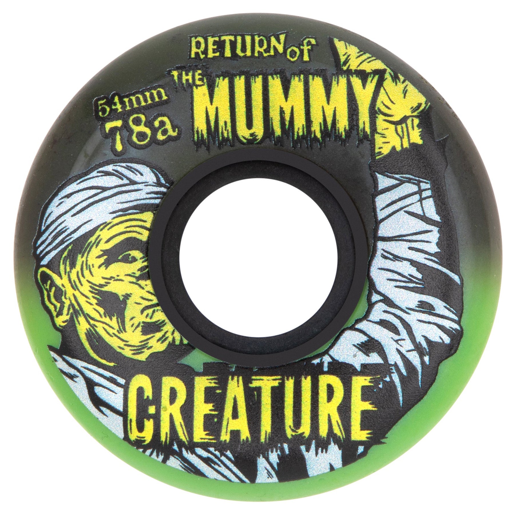 OJ Wheels Creature Mummy Keyframe Hybrid Green/Black 54mm 78a
