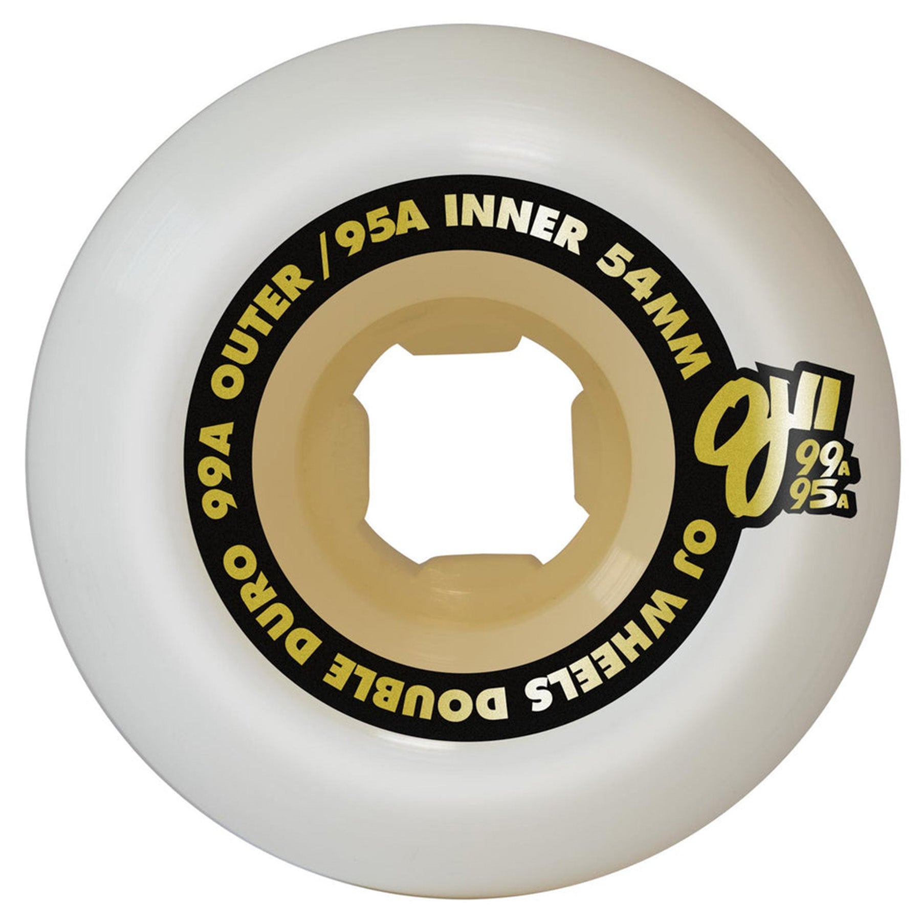 OJ Wheels Double Duro Gum Hardline 54mm 99a/95a