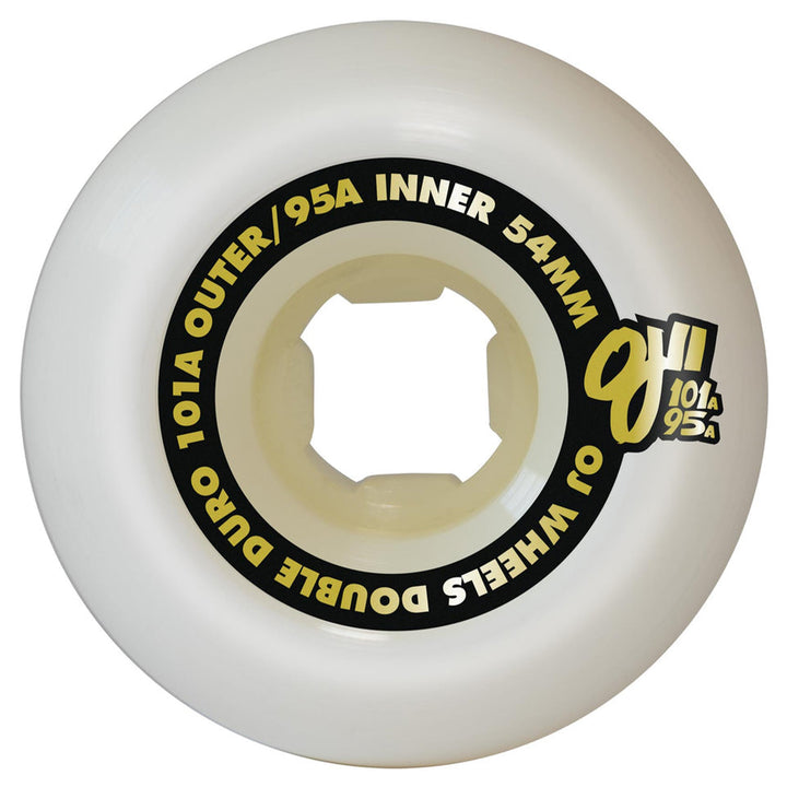OJ Wheels Double Duro White Chubbies 54mm 101a/95a
