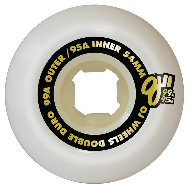 OJ Wheels Double Duro White Chubbies 54mm 99a/95a
