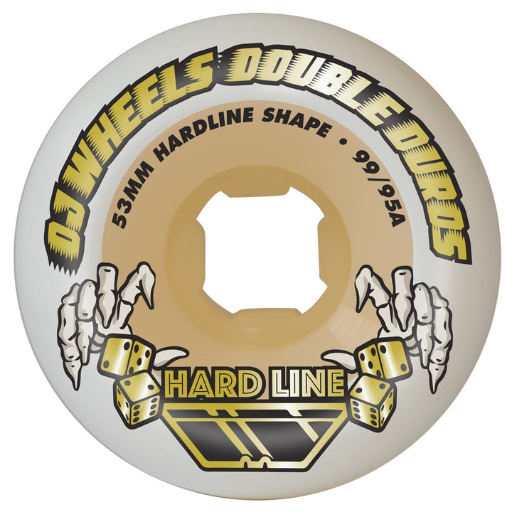 OJ Wheels Double Duro White Gum Hardline 53mm 99a/95a