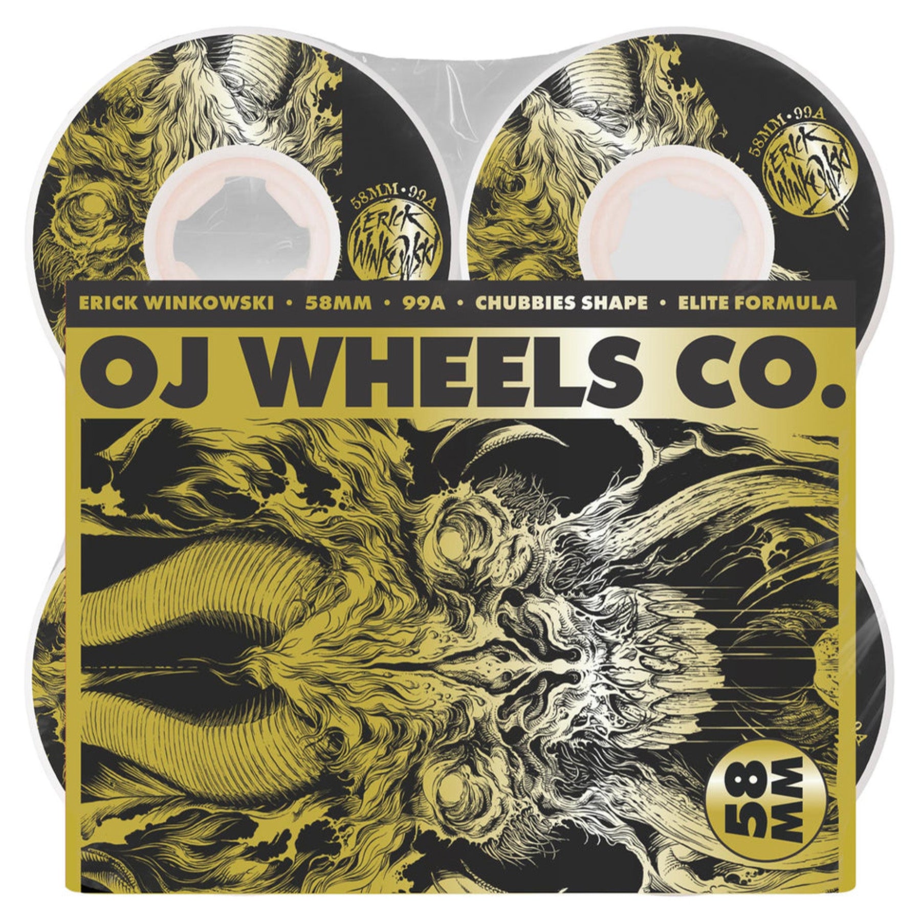 OJ Wheels Erick Winkowski Pimeval Elite Chubbies 58mm 99a