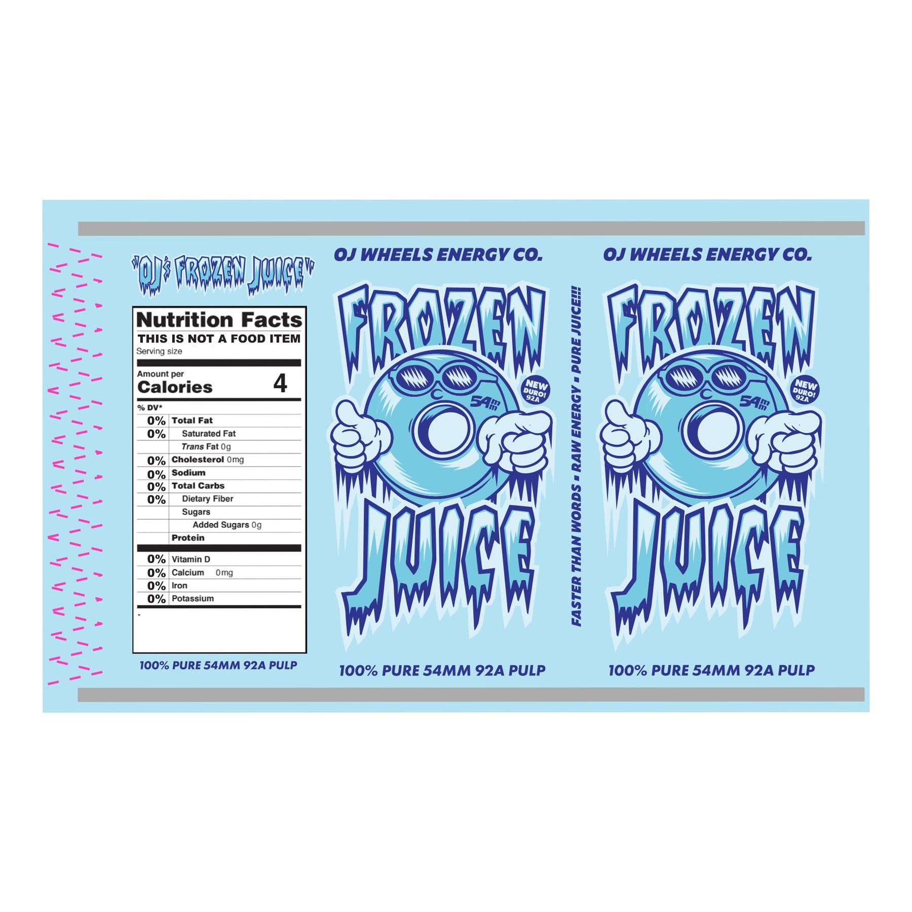 OJ Wheels Frozen Energy Keyframe Hybrid Wheels White 54mm 92a