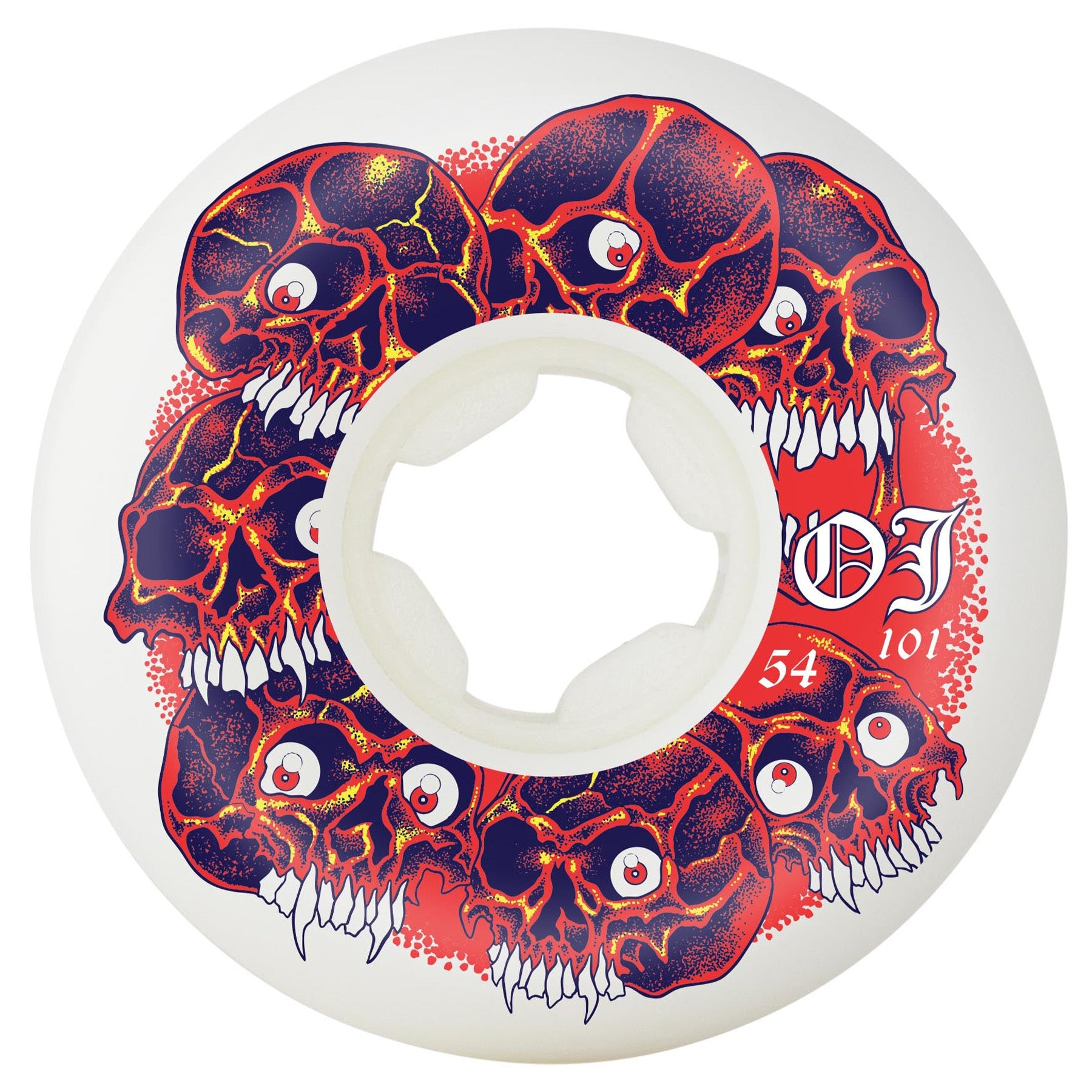 OJ Wheels Grey Matter Juice Original White Hardline 54mm 101a