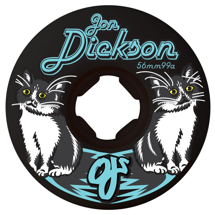 OJ Wheels Jon Dickson Cat Chubbies White/Black 56mm 99a