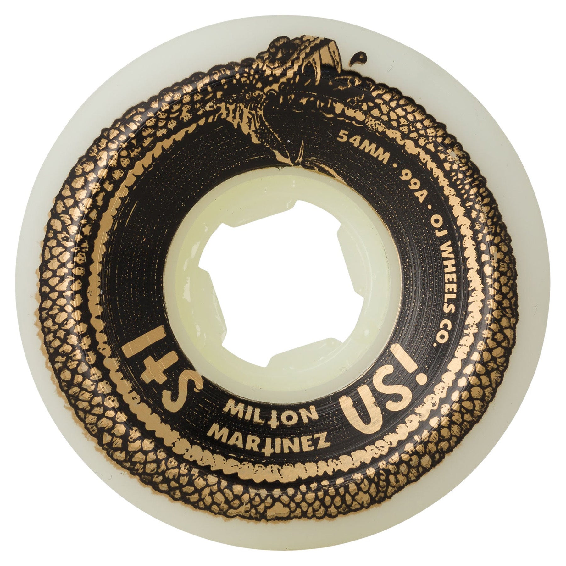OJ Wheels Martinez Its Us Gold White Hardline 54mm 99a
