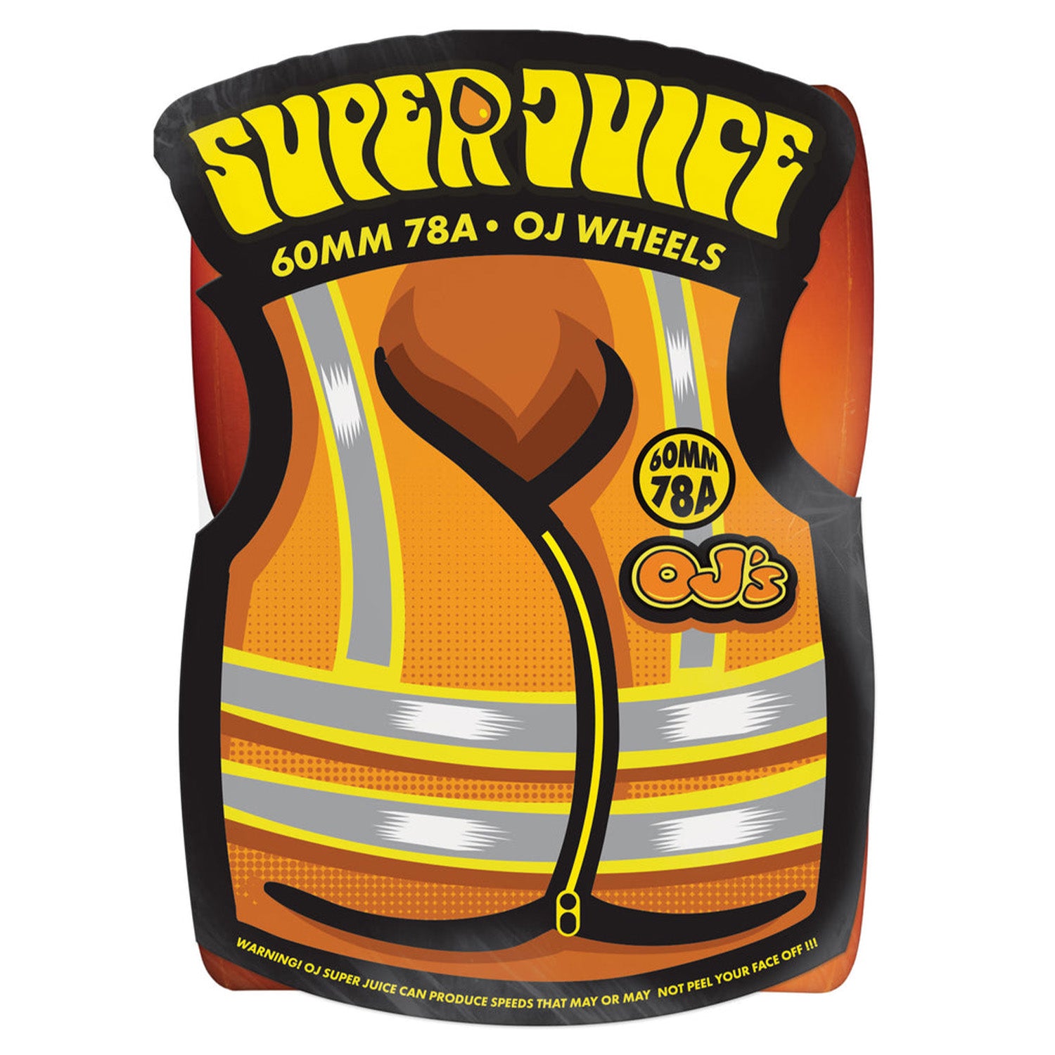 OJ Wheels Super Juice Cruiser Wheels Neon Orange 60mm 78a