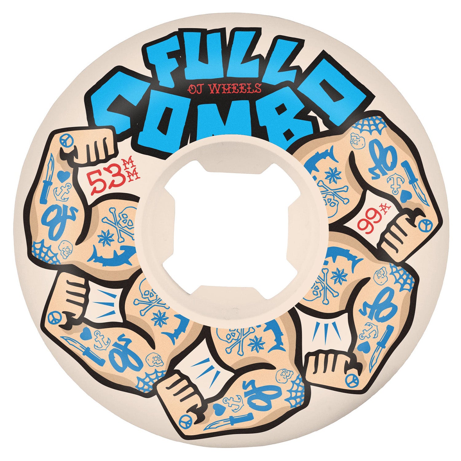 スケートボード OJ wheel full combo shape 53mm OJ Wheels Team Elite Full Combo 53mm 99a - Orchard Skateshop