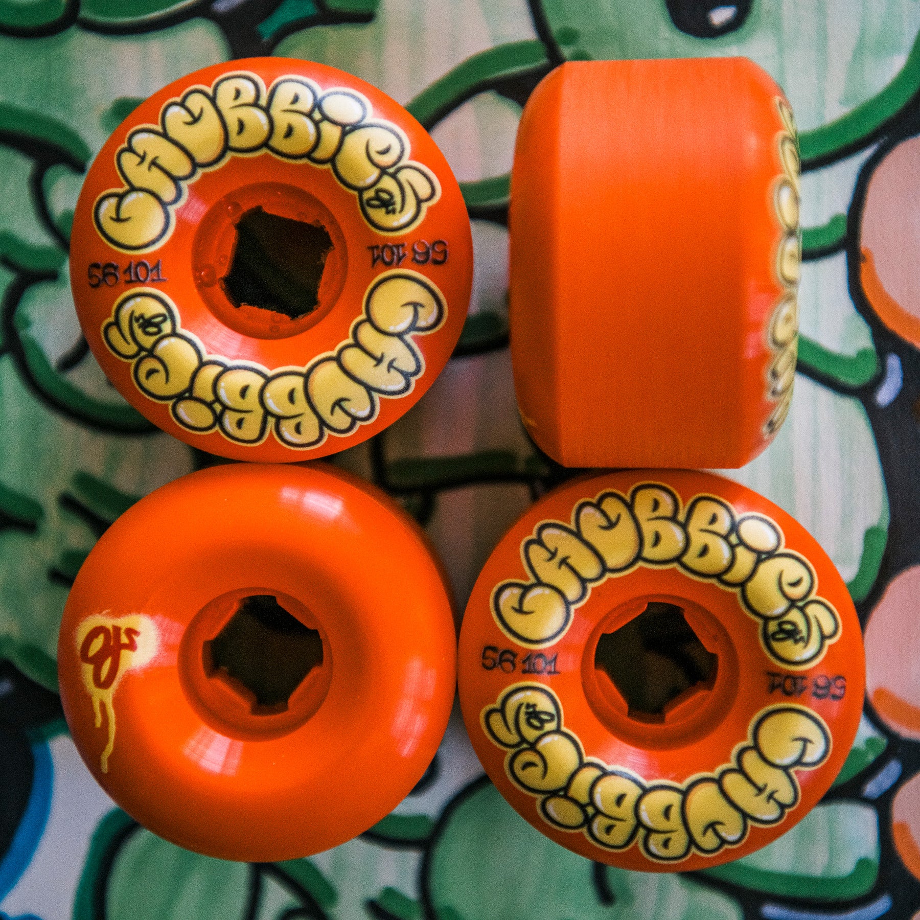 OJ Wheels Throw Ups Chubbies Red Wheels 56mm 101a