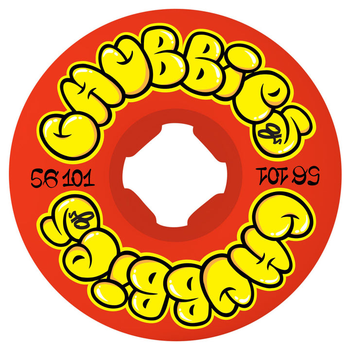 OJ Wheels Throw Ups Chubbies Red Wheels 56mm 101a