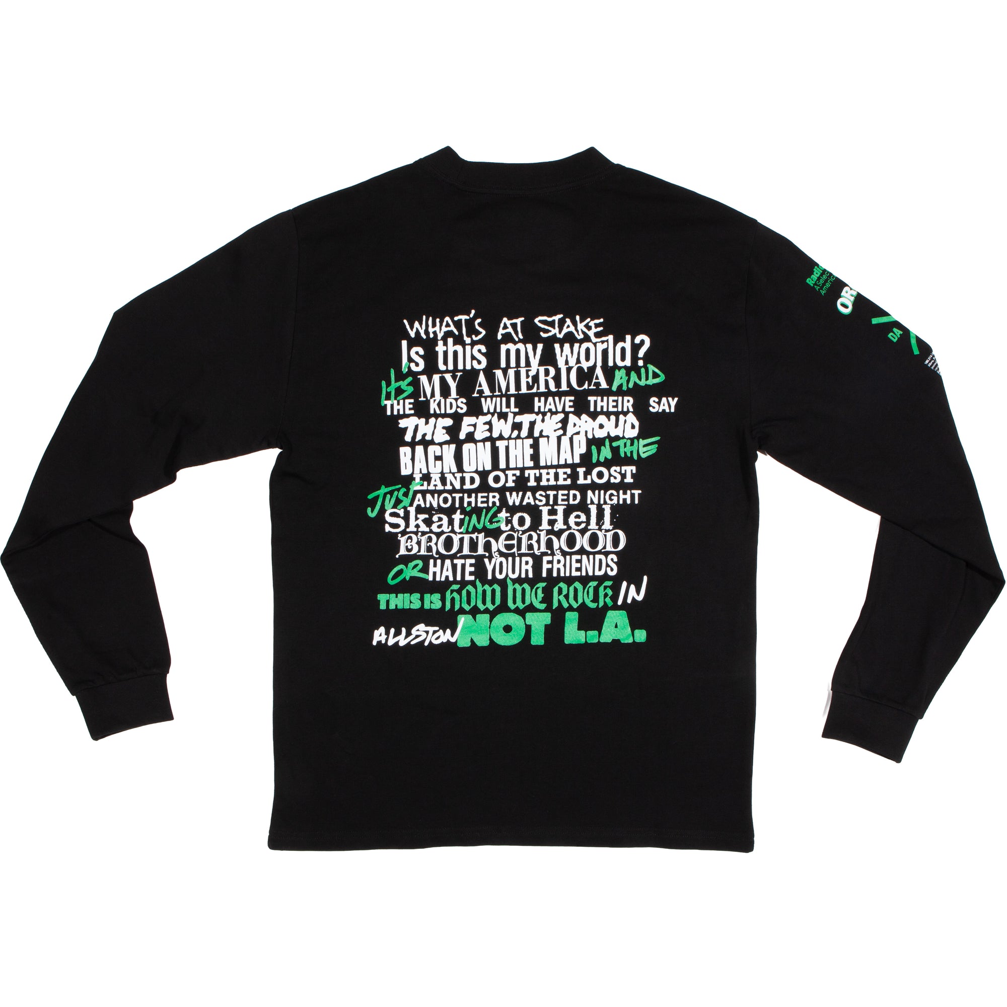 Orchard x Radio Silence x JJ Gonson Venues Longsleeve Tee Black