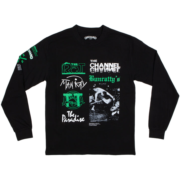Orchard x Radio Silence x JJ Gonson Venues Longsleeve Tee Black