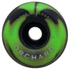 Orchard x Spitfire Wheels Conical Full Black/Green Swirl F4 54mm 99a