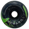 Orchard x Spitfire Wheels Conical Full Black/Green Swirl F4 54mm 99a