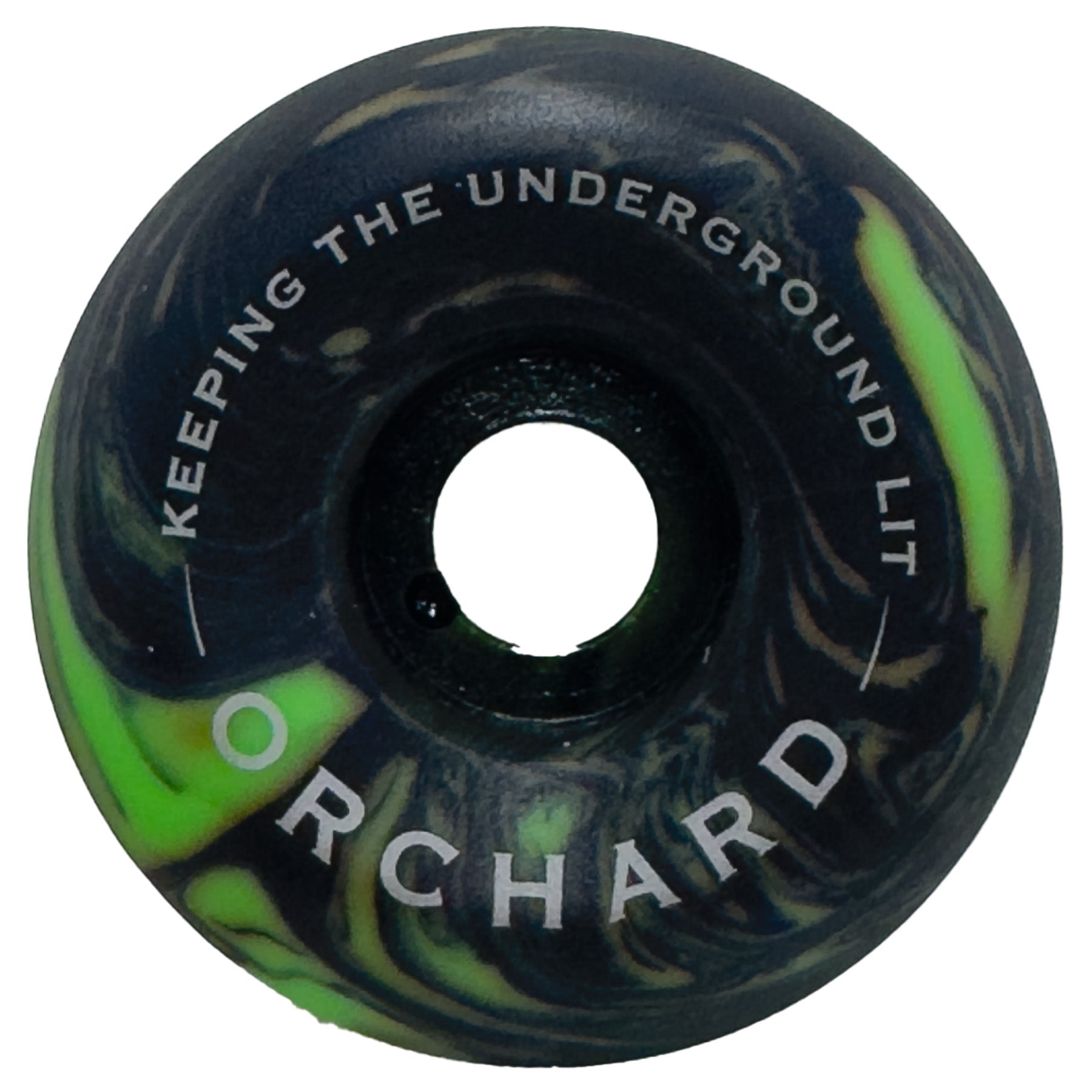 Orchard x Spitfire Wheels Conical Full Black/Green Swirl F4