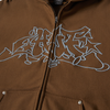 Huf Outlines Heavy Weight FZ Fleece Brown