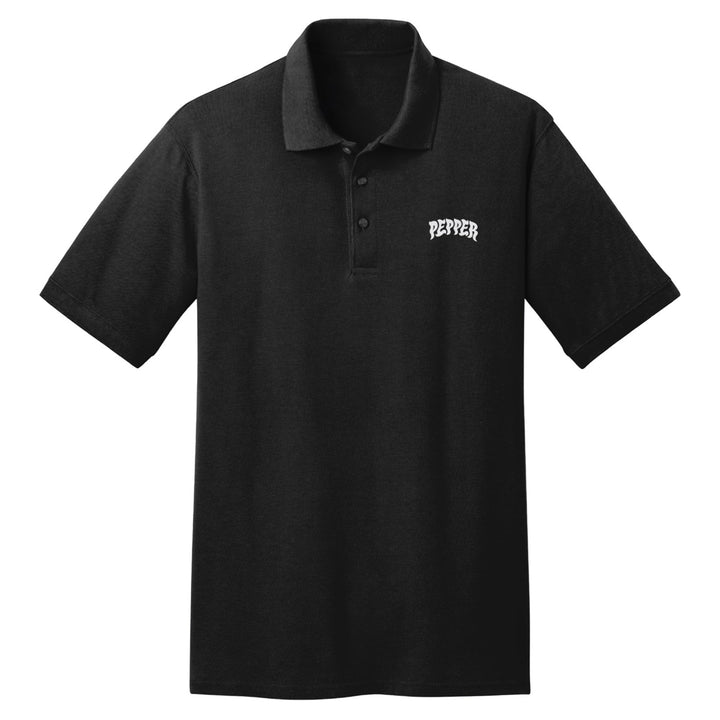 Pepper Griptape Polo Shirt Black