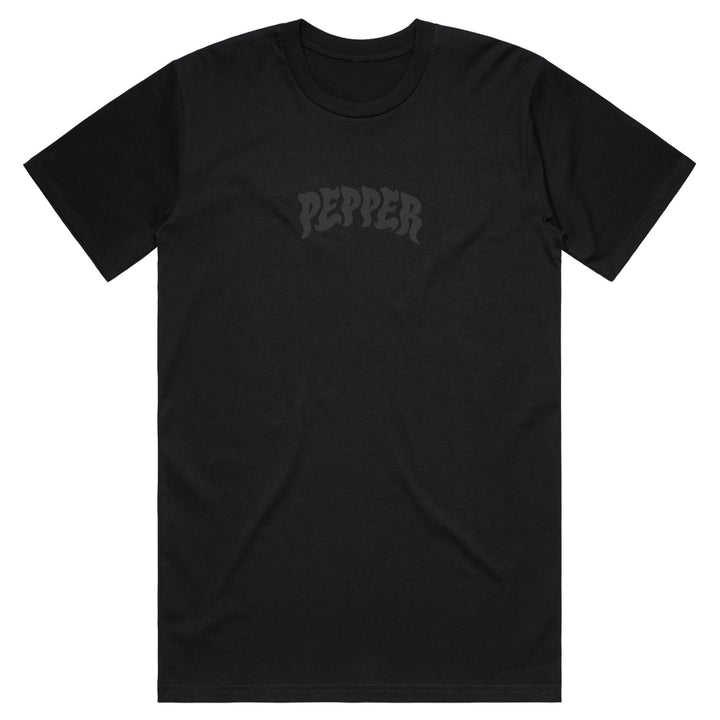 Pepper Logo Tee Black/Black